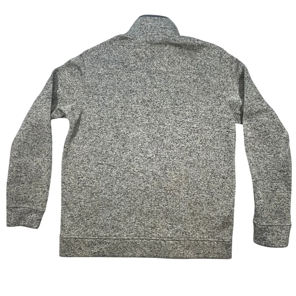 Eddie Bauer Gray Radiator Fleece Snap Mock Pullover Mens Large L